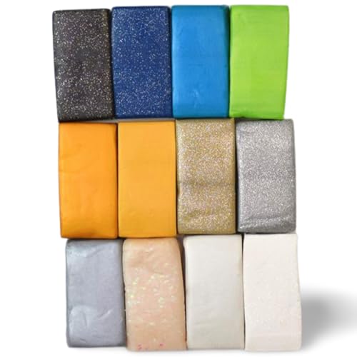 Sculpey Premo: Multipack - Metallics + Glitters - 12 Colors, 1oz Bars, Sampler Pack, Non-Toxic, Sculpt-Model Projects, Adult Arts-Crafts Supplies - Image 2