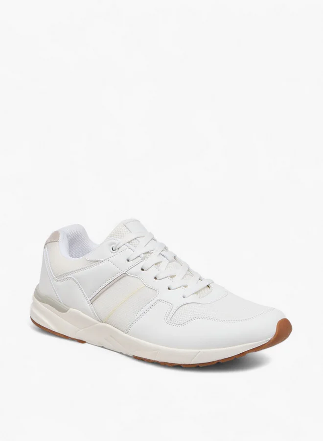 LBL by Shoexpress Men Panelled Sneakers with Lace-Up Closure