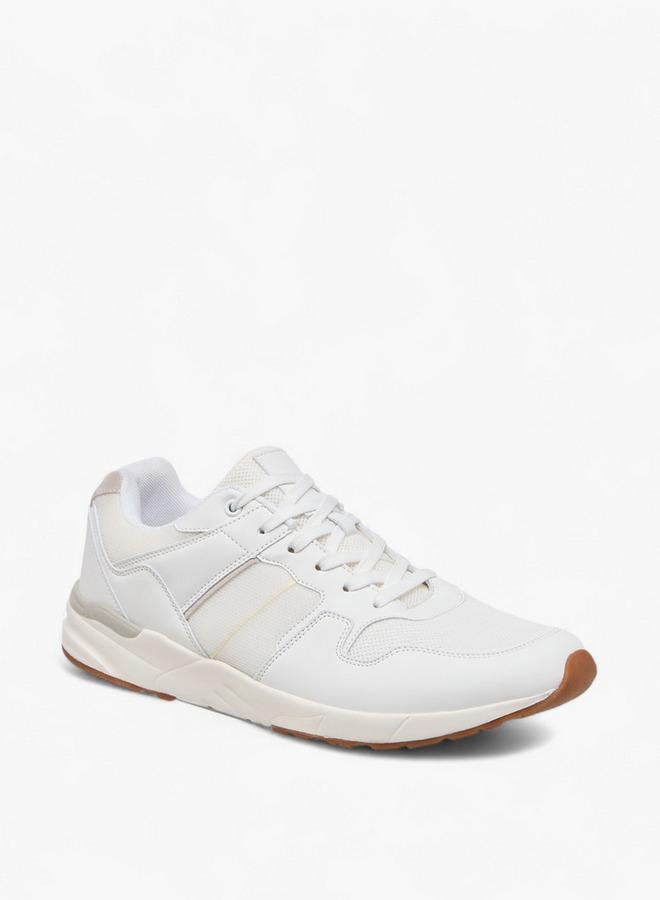 LBL by Shoexpress Men Panelled Sneakers with Lace-Up Closure - Image 1