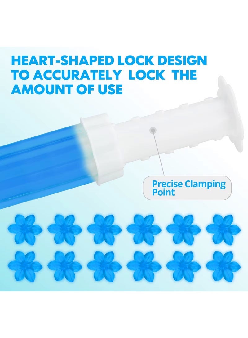 معطر قاعدة مرحاض جل لاصق على شكل زهور، منظف ومعطر كابينيه للتواليت، يزيل الروائح الكريهة ويمنع البقع، ألوان متعددة، قطعة واحدة - Image 5