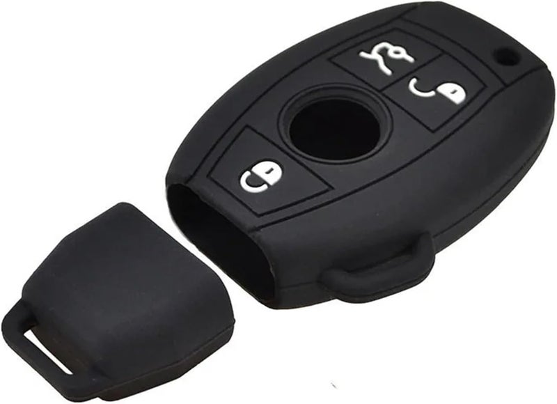 QASULER Silicone Key Case Cover for Mercedes - Image 1