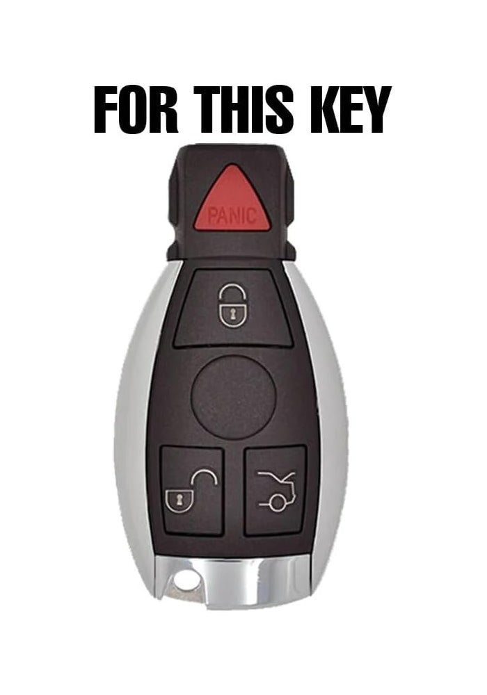 QASULER Silicone Key Case Cover for Mercedes - Image 2