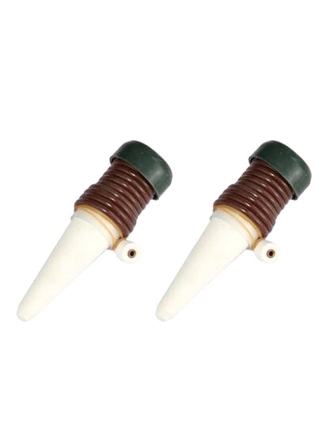 QiaoKai 2-Piece Automatic Flower Watering Drip Device White/Brown/Green  - Image 2
