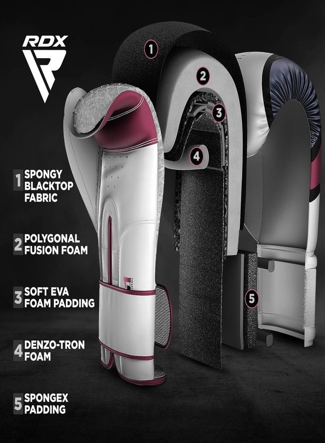 ار دي اكس قفازات ملاكمة نسائية من RDX، مصنوعة من جلد مايا هايد، مع جل للتدريب، مناسبة لحقيبة اللكم، قفازات تدريب نسائية، مناسبة للملاكمة التايلاندية F7 - Image 4