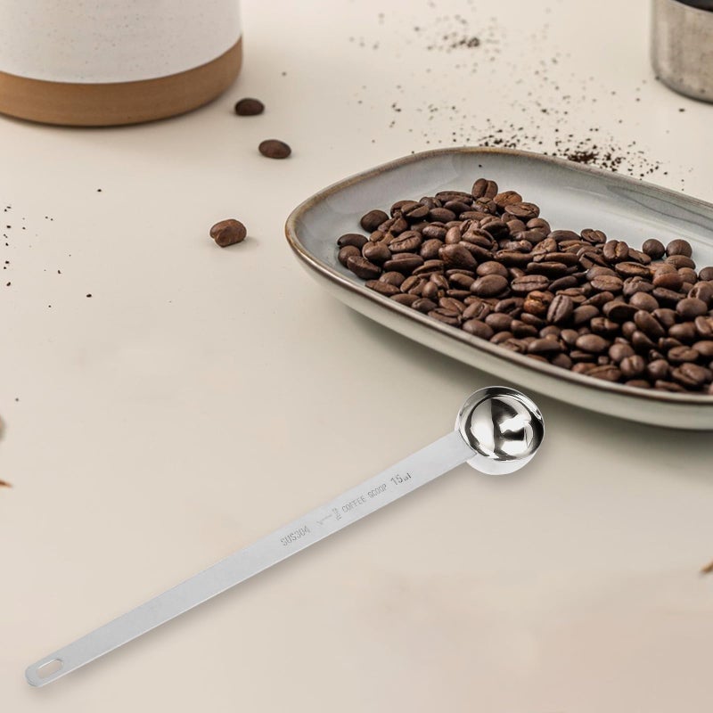 Hariendny 1 Tablespoon Coffee Scoop Stainless Steel Long Handle Measuring Spoon 1 tbsp Measuring spoon 15 ml Coffee Scoop 1 tablespoon Scoop for Ground Coffee - Image 5