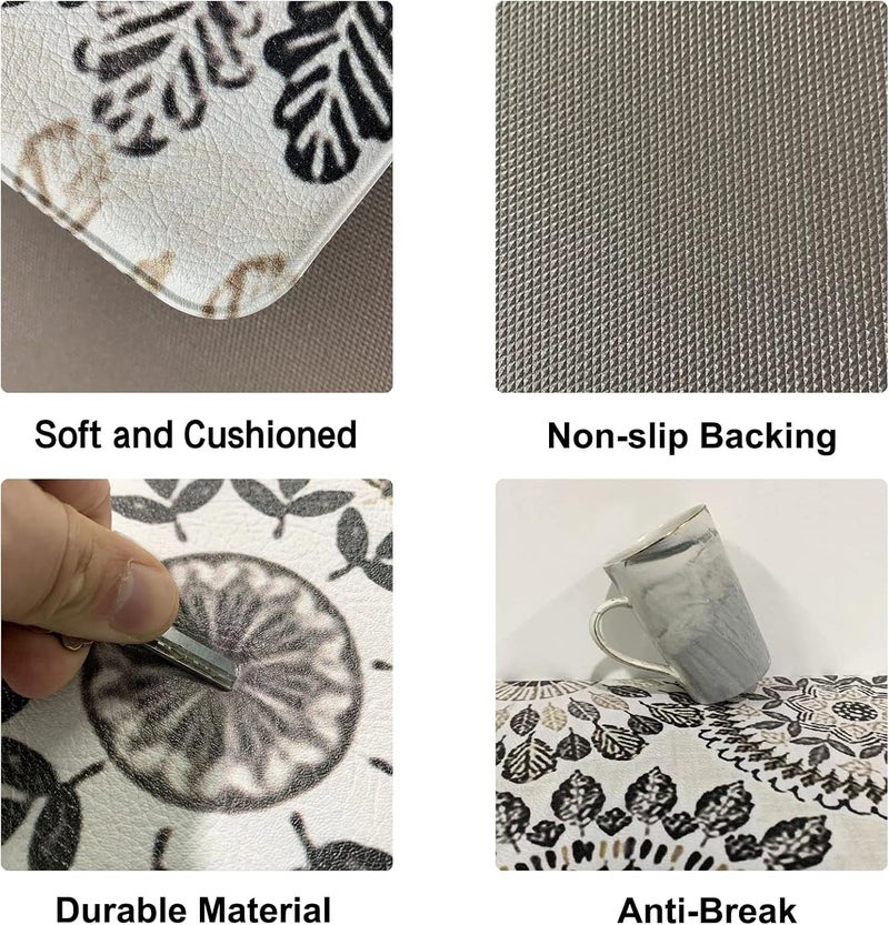 Sofort Kitchen Mat, Cushioned Anti Fatigue Kitchen Rug Set, 2 Pieces Non Slip Waterproof Kitchen Mats for Floor, Comfort Heavy Duty Standing Mat for Kitchen, Laundry, Sink, Office, Desk - Image 4