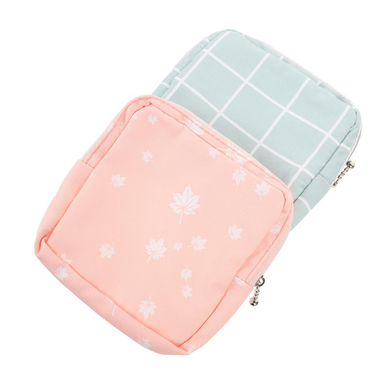 Waterproof Travel Pouch For Sanitary Napkins 2 Pack Black - Image 2