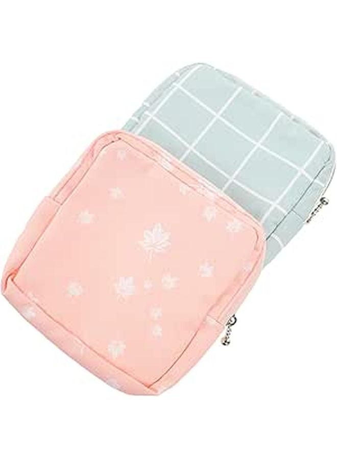 Waterproof Travel Pouch For Sanitary Napkins 2 Pack Black - Image 1