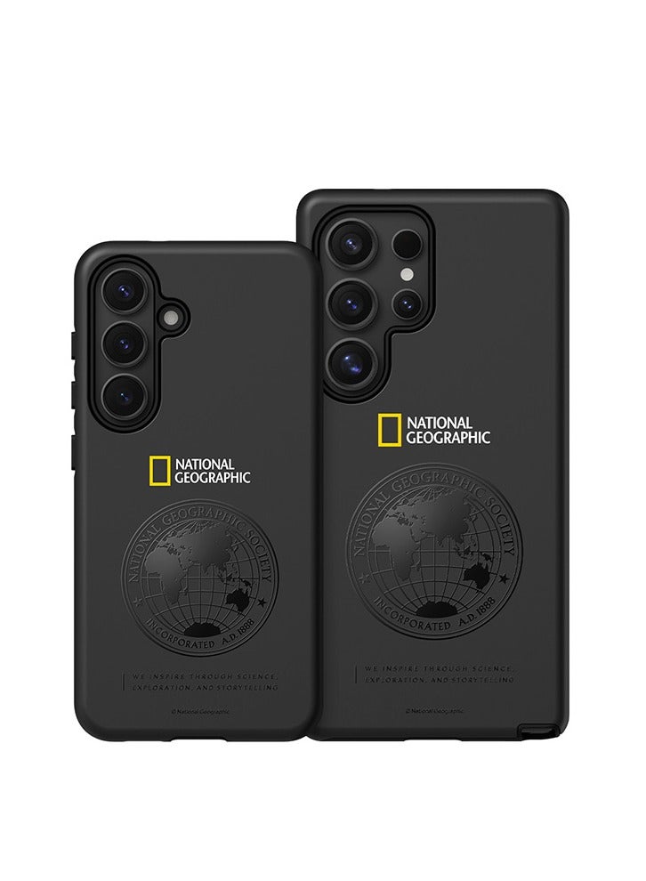 NATIONAL GEOGRAPHIC حافظة حماية مزدوجة من ناشيونال جيوغرافيك جلوبال سيل لجالاكسي S25 ألترا - أسود - Image 2