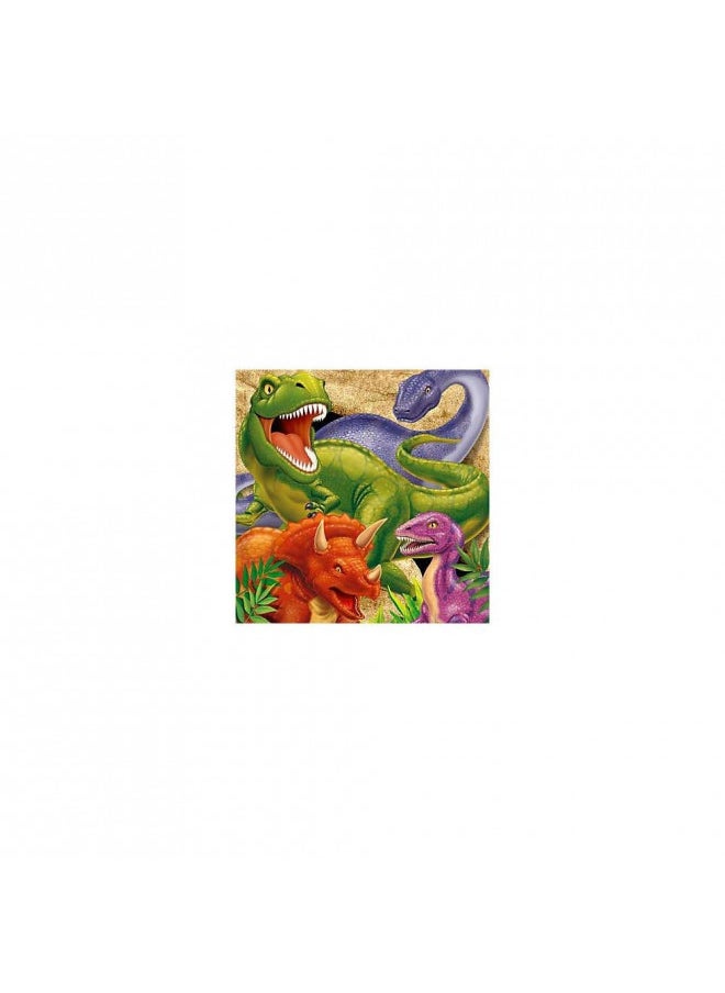 CREATIVE CONVERTING Creative Converting Dinosaur 3-Ply Paper Luncheon Napkins, Lunch, Dino Blast  - Image 5
