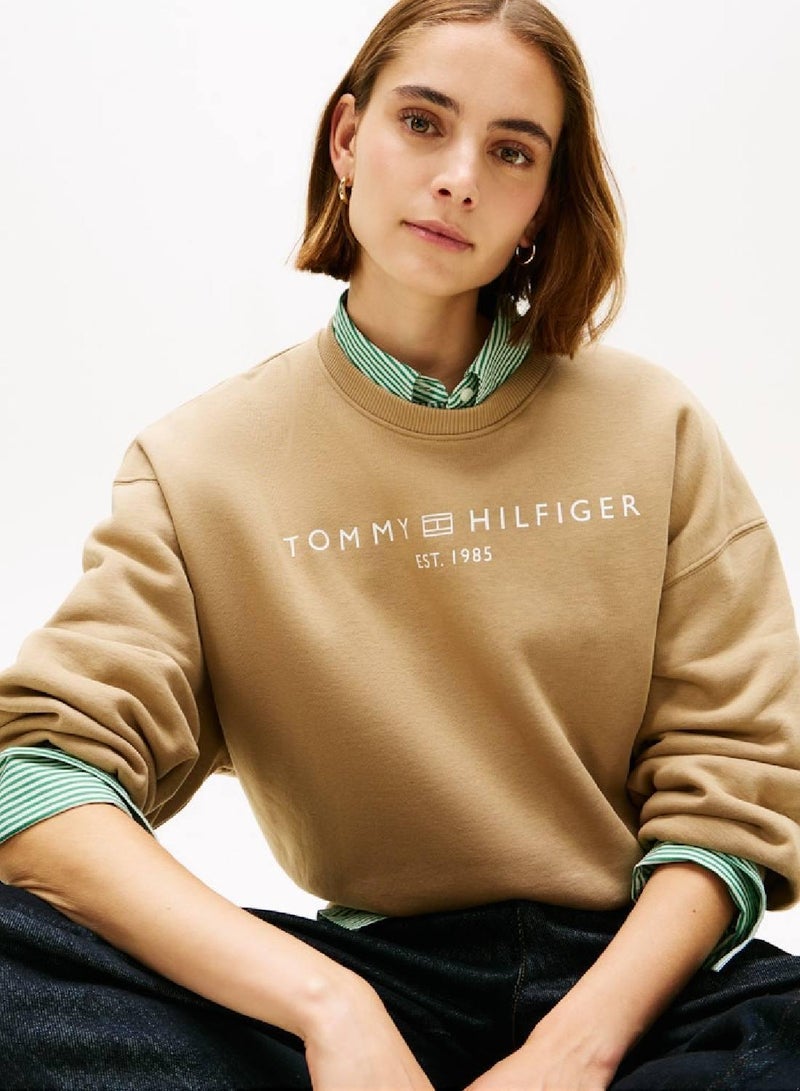 TOMMY HILFIGER Flex Fleece Relaxed Crew Neck Sweatshirt - Image 5