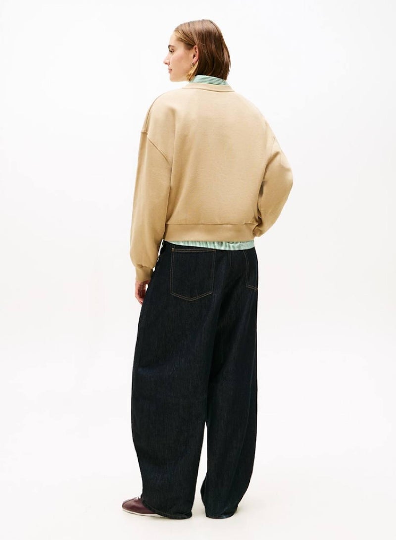 TOMMY HILFIGER Flex Fleece Relaxed Crew Neck Sweatshirt - Image 2