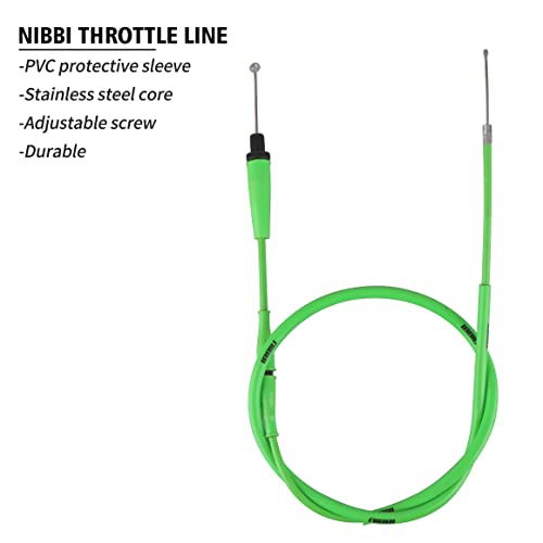 Nibbi 46 Universal Motorcycle Throttle Cable for Go Kart Minibike Yamaha TaoTao Kymco SYM GY6 Scooter 125 150 Moped Green - Image 3