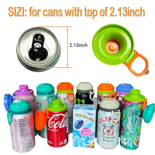 DIPESI 4 Pack Magnetic Soda Can Lids – Reusable Airtight Can Covers, BPA-Free, Easy to Use, Keep Drinks Fresh & Bug/Dust Free, Fits Standard Cans, Great for BBQ, Beach & Party（White) - Image 3