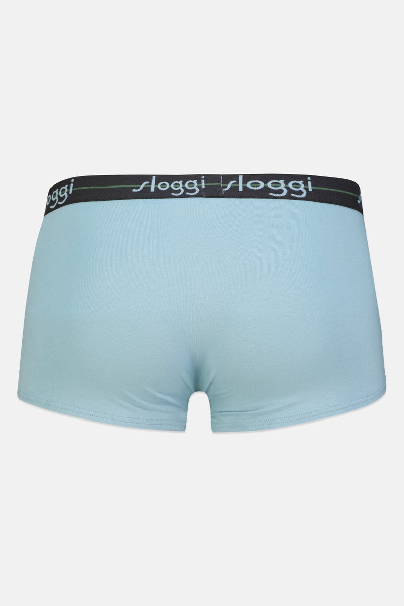 sloggi سراويل داخلية هيبستر للرجال من قطعتين بشعار العلامة التجارية، متعدد الألوان - Image 3