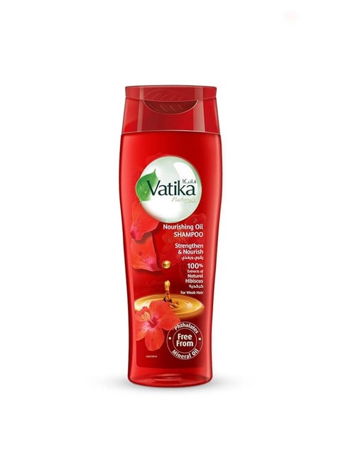 شامبو فاتيكا المغذي بالزيت، مستخلص الكركديه الطبيعي، يقوي ويغذي الشعر الضعيف - 425 مل