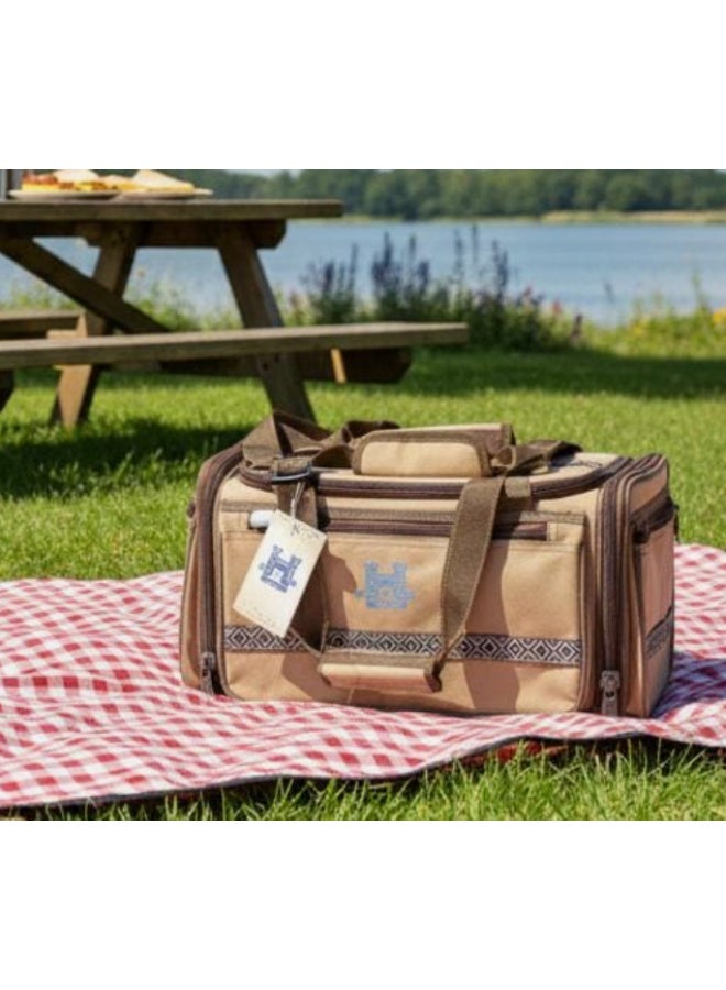 BAB Medium Camping Storage Bag 43×27×26 cm – Durable Khaki Carry Bag for Hiking, Travel & Outdoor Essentials - Image 1