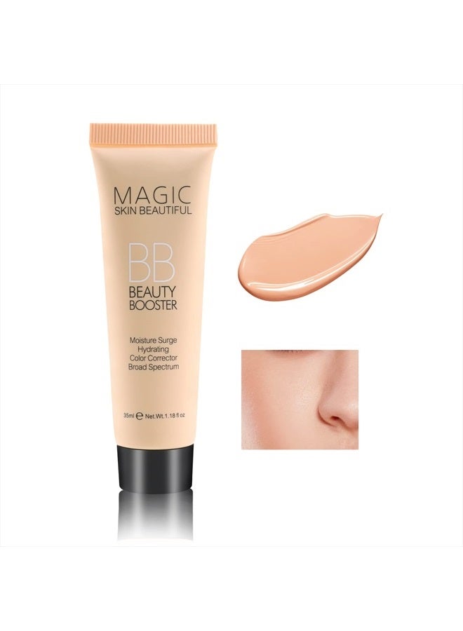 Boobeen Hydrating BB Cream, Full-Coverage Foundation&Concealer, Color Correcting Cream, Tinted Moisturizer BB Cream for All Skin Types - Evens Skin Tone - Image 1