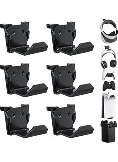 erorex 6Pcs Controller Wall Mount Holder For Ps5 Ps4 Xbox Switch Controller Strong Adhesive Screw Controller Holder Headphone Stand Headset Hanger Hook For Video Game Controller & Headphones  - Image 1