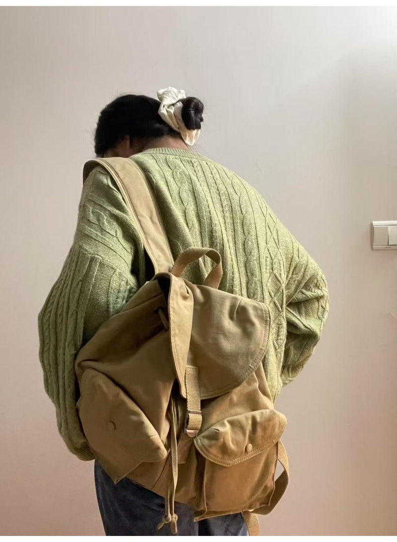 بي إل حقيبة ظهر مطرزة جديدة -مناسبة لكل من الرجال والنساء، وهذه الحقيبة الكبيرة الحجم مصممة للسفر الطويل وتسلق الجبال (مع سعة كبيرة) - Image 4