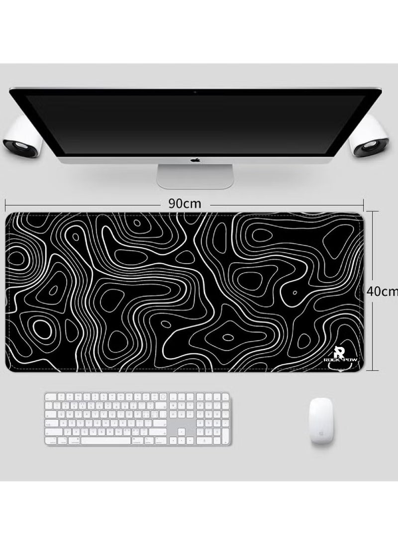 Rock Pow Large Mouse Pad 900x400x3mm Extended Gaming Mouse Pad Non-Slip Rubber Base Mouse pad Office Desk Mat Desk Pad Keyboard Mouse Pads  - Image 2