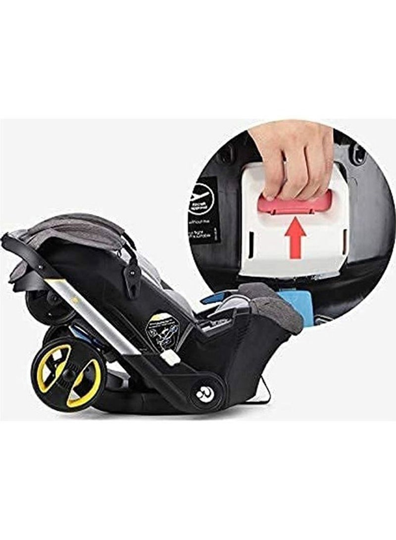 Cool Baby Portable Baby Car Seat Two-Way Carrier Rocking Chair Cradle Stroller, 4-In-1  - Grey - Image 3