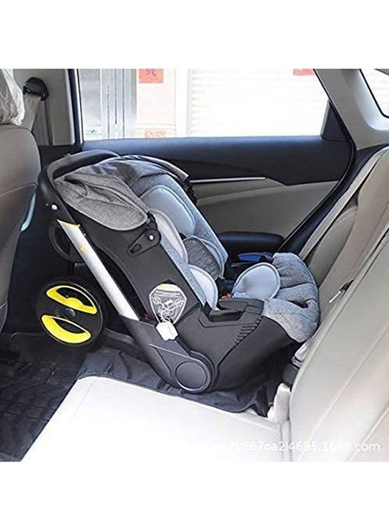 Cool Baby Portable Baby Car Seat Two-Way Carrier Rocking Chair Cradle Stroller, 4-In-1  - Grey - Image 4