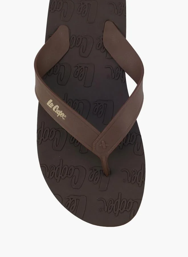 Lee Cooper BROWN Men Embossed Flip Flops for Men | Best Price UAE