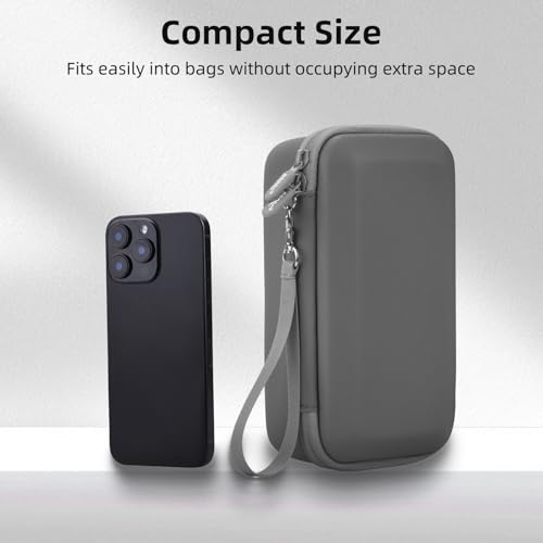 BRDRC Osmo Mobile 7P 8 Case, PU Leather Portable Storage OM 7P Case Travel Carrying Bag for DJI OM 7/7P/8 Gimbal Stabilizer for DJI Mic Mini Accessories - Image 3