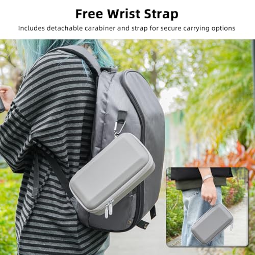 BRDRC Osmo Mobile 7P 8 Case, PU Leather Portable Storage OM 7P Case Travel Carrying Bag for DJI OM 7/7P/8 Gimbal Stabilizer for DJI Mic Mini Accessories - Image 4