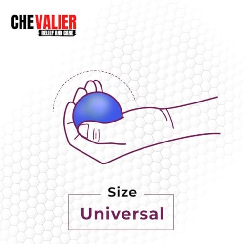 CHEVALIER Physiotherapy Hand Gel Exercise Ball Stress Relief Squeeze Balls for Hand Therapy and Finger Wrist Muscles Strengthening for Fitness & Health (Blue) - Image 5
