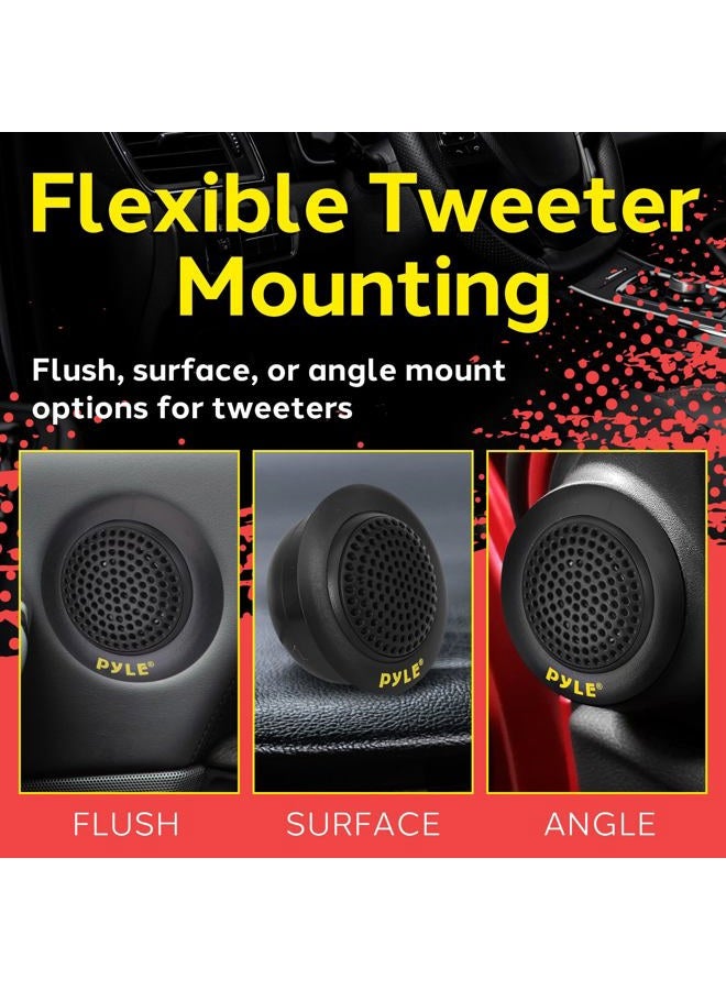 Pyle 2Way Custom Component Speaker System 6.5" 400 Watt with Electroplated Plastic Basket, Butyl Rubber Surround & 40 Oz Magnet Structure Wire Installation Hardware Set Included Pyle PLG6C - Image 4