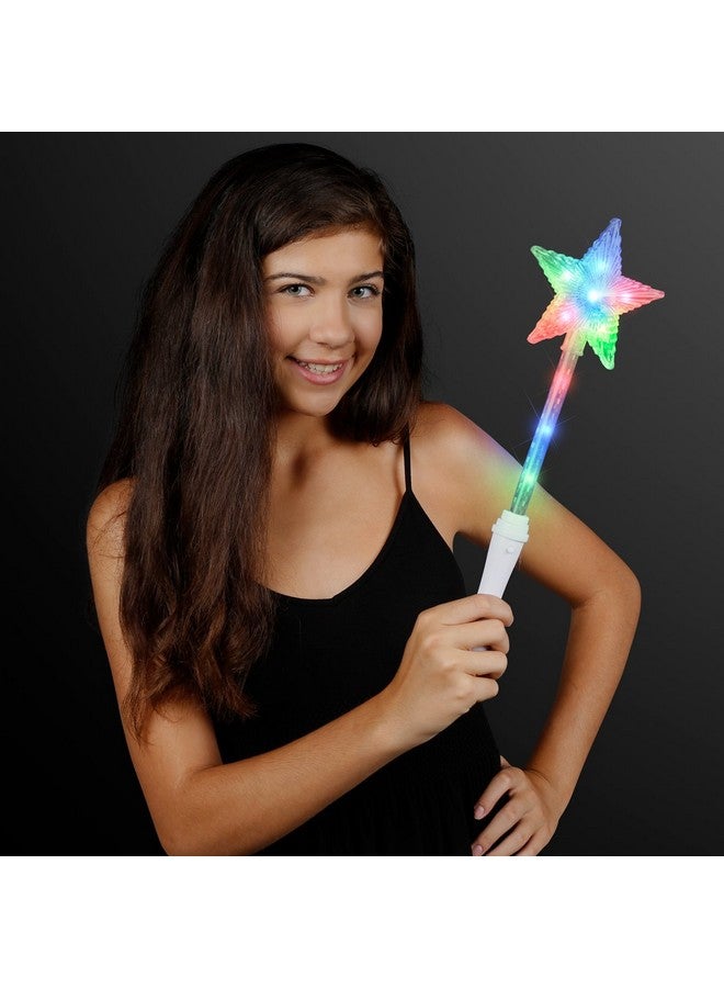 FlashingBlinkyLights Light Up White Super Star Princess LED Wand - Image 3
