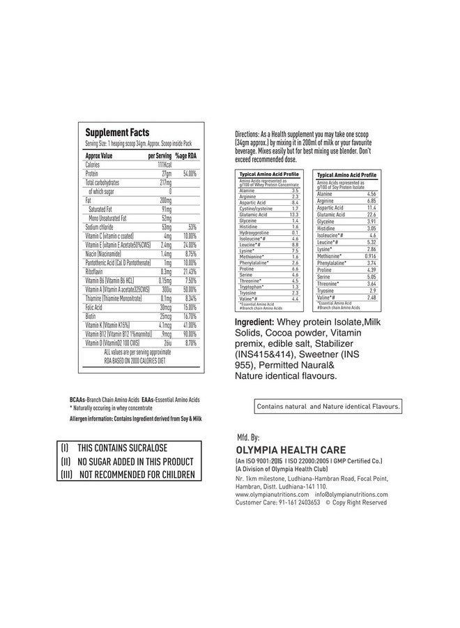 Olympia Pro Protein 2Kg Mango - Image 4