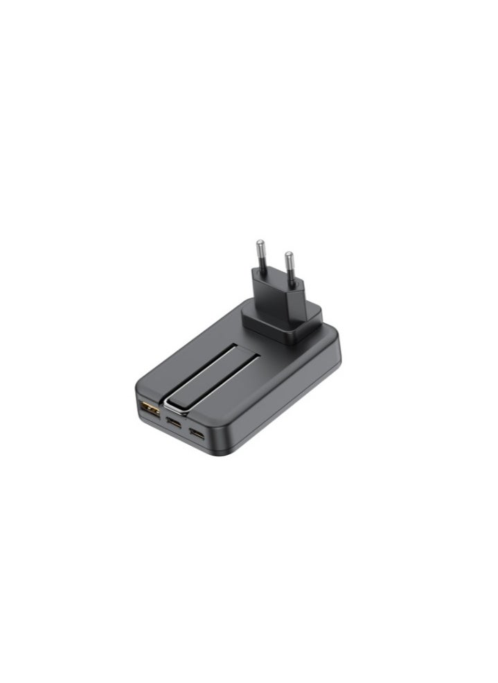 budi - b u d i 30W DUAL USB-C PD AND USB QC MAGSAFE WIRELESS CHARGER AC336WSB - Image 1