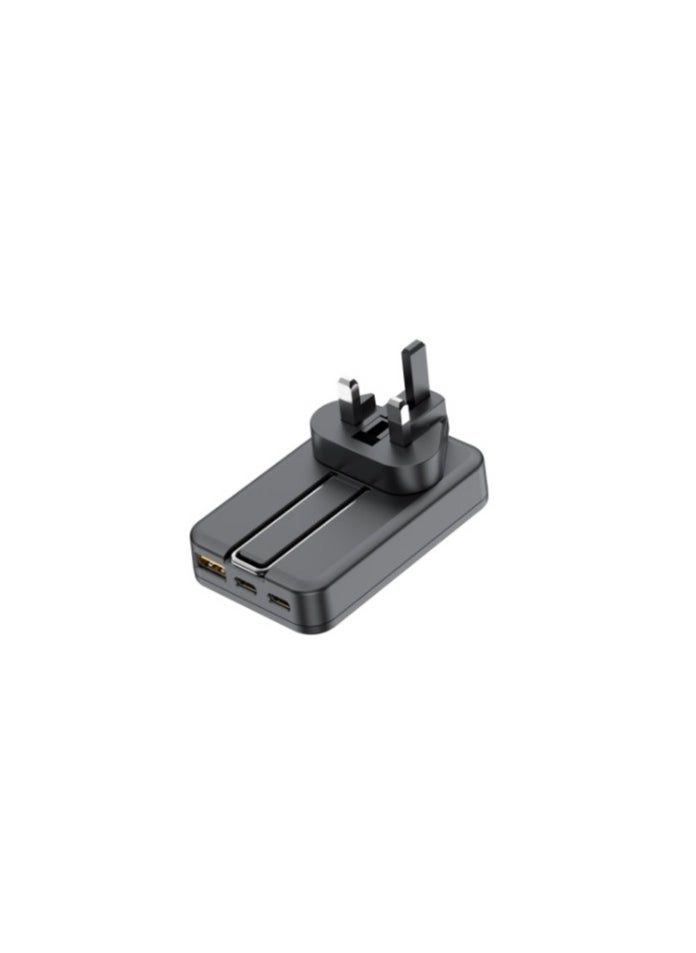 budi - b u d i 30W DUAL USB-C PD AND USB QC MAGSAFE WIRELESS CHARGER AC336WSB - Image 1