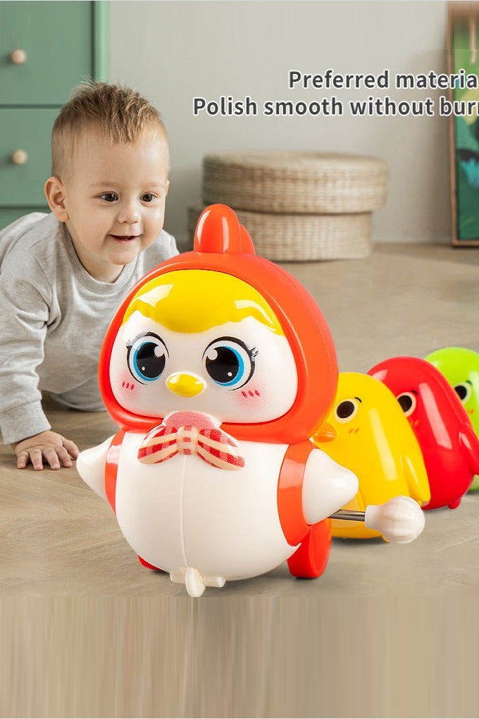 4pcs Cartoon Wind up Clockwork Chicken Toys Swing Walking Chicken Chain Baby Toys - Image 3