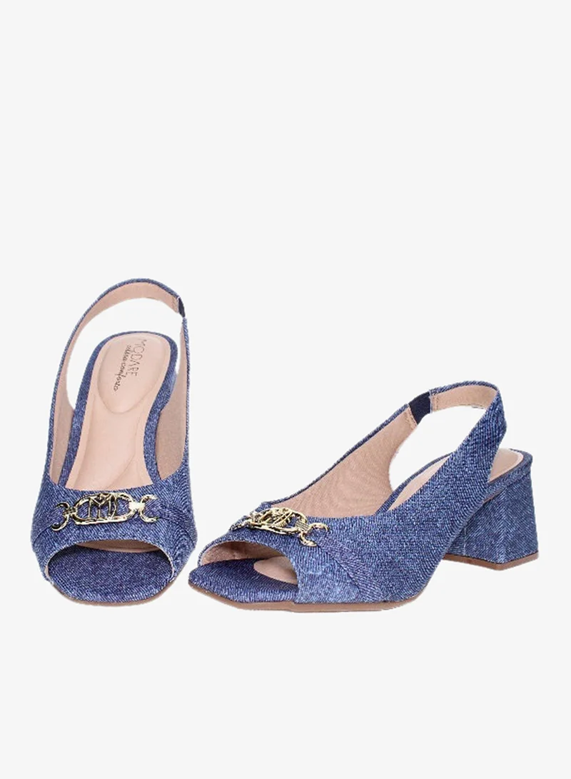 MODARE Mid Heels Sandals for Women – Sling Back Heel Sandals for Girls with Ankle Strap