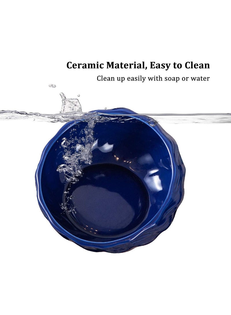 SYOSI وعاء قطط سيراميك مرتفع مضاد للتقيؤ بزاوية 15 درجة مجموعة وعاء طعام وماء للقطط مع قاعدة غير قابلة للانزلاق لحماية عمود الفقر للقطط والكلاب آمن للاستخدام في الميكروويف وغسالة الصحون - Image 5