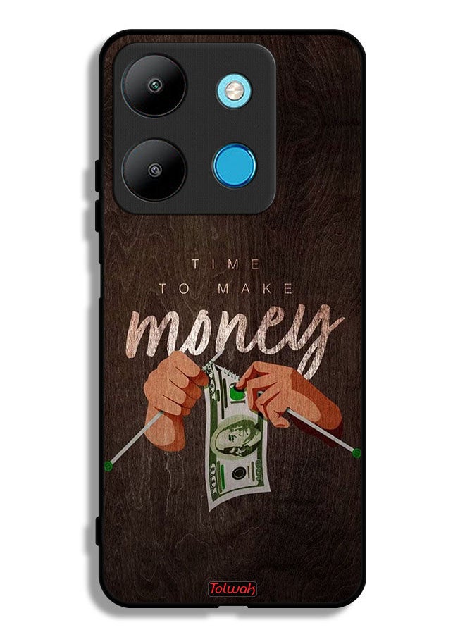 Tolwak - Infinix Smart 7 Protective Case Cover Time To Make Money - Image 1