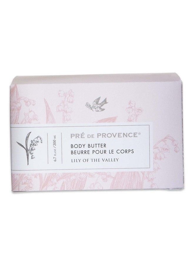 Pre De Provence مجموعة زبدة الشيا الغنية بزبدة الجسم المهدئة والمرطبة كريم مرطب للجسم للنساء 6.7 أونصة سائلة ليلي الوادي  - Image 3