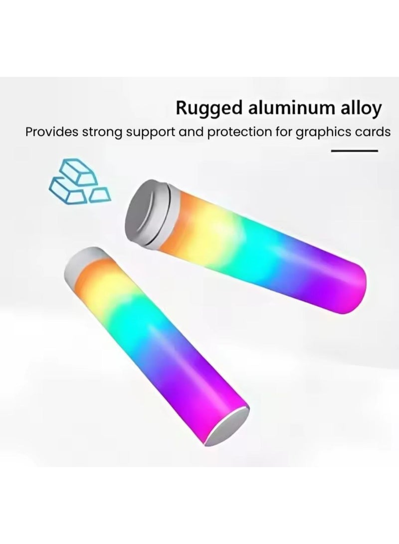 Illuminated GPU graphics card holder stand, 13cm long, LED video card holder stand, graphics card holder bracket, universal graphics card holder - Image 5