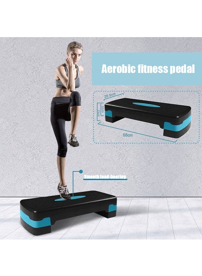 Generic Fitness Pedal Adjustable Aerobic Exercise Pedal Family Yoga Private Teaching Pedal Children's Jumping Exercise Fitness Equipment Blue Black  - Image 5