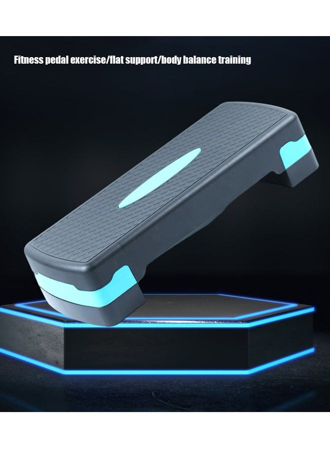 Generic Fitness Pedal Adjustable Aerobic Exercise Pedal Family Yoga Private Teaching Pedal Children's Jumping Exercise Fitness Equipment Blue Black  - Image 4
