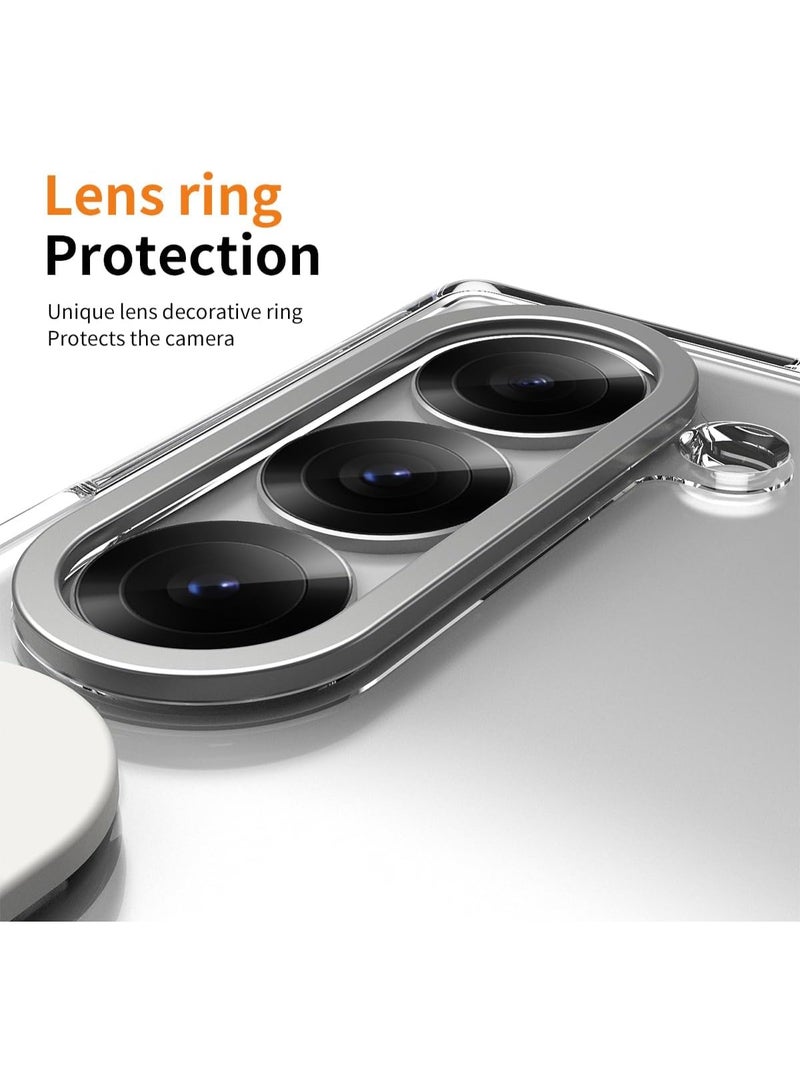 Aookay for Samsung Galaxy Z Fold 7 Case with Pen Holder & Slim Stylus, Kickstand Case with Hand Strap & Hinge Protection Screen Protector Raised Edge Protection Cover Case for Z Fold 7 (Clear) - Image 4