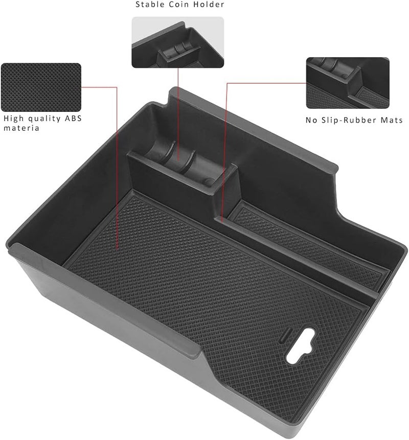 Auovo Center Console Organizer Tray for Chevy Malibu (2016-2025) - Armrest Storage Box - Image 4