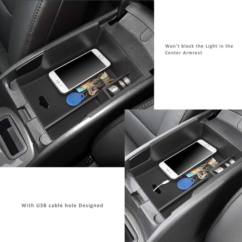 Auovo Center Console Organizer Tray for Chevy Malibu (2016-2025) - Armrest Storage Box - Image 3