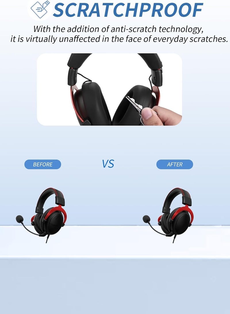 طقم حماية لسماعات HyperX Cloud III - وسادات أذن بديلة للسماعات، واقي عصبة الرأس، حماية شاملة ثنائية الوظيفة، مقاوم للسقوط والعرق، وسهل التركيب. - Image 3
