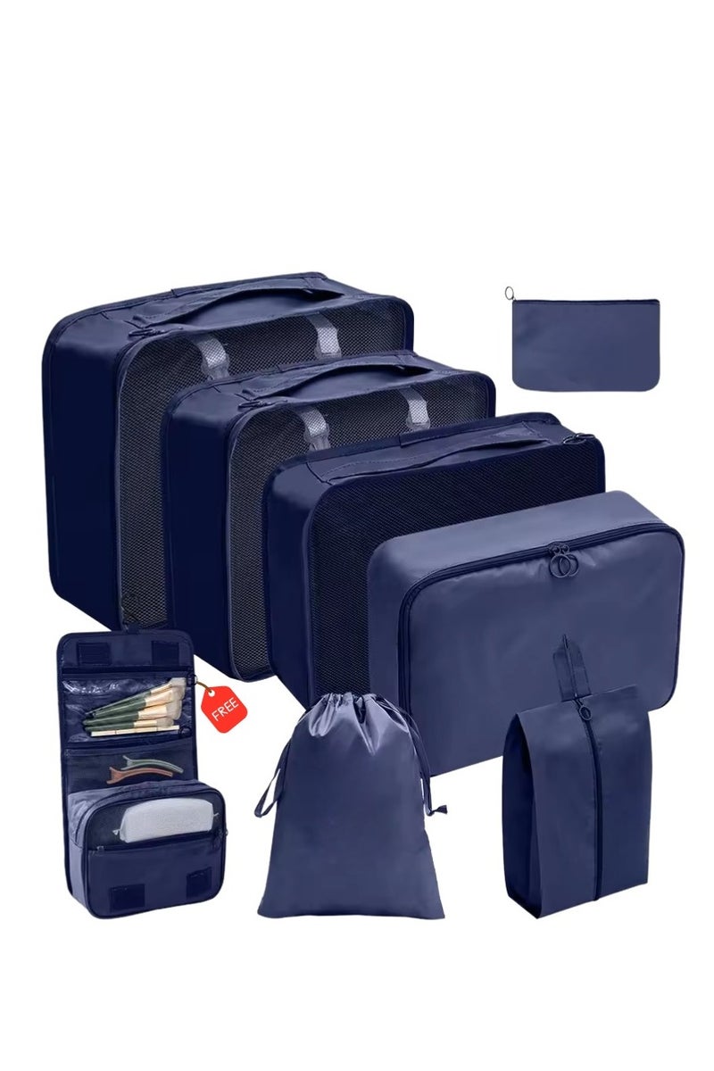 حقيبة تخزين سفر قابلة للطي - منظم محمول متعدد الأغراض للملابس والاستخدام المنزلي | تصميم مربع، خفيف الوزن وموفر للمساحة، مناسب للخزانة والتنظيف والأمتعة - Image 1