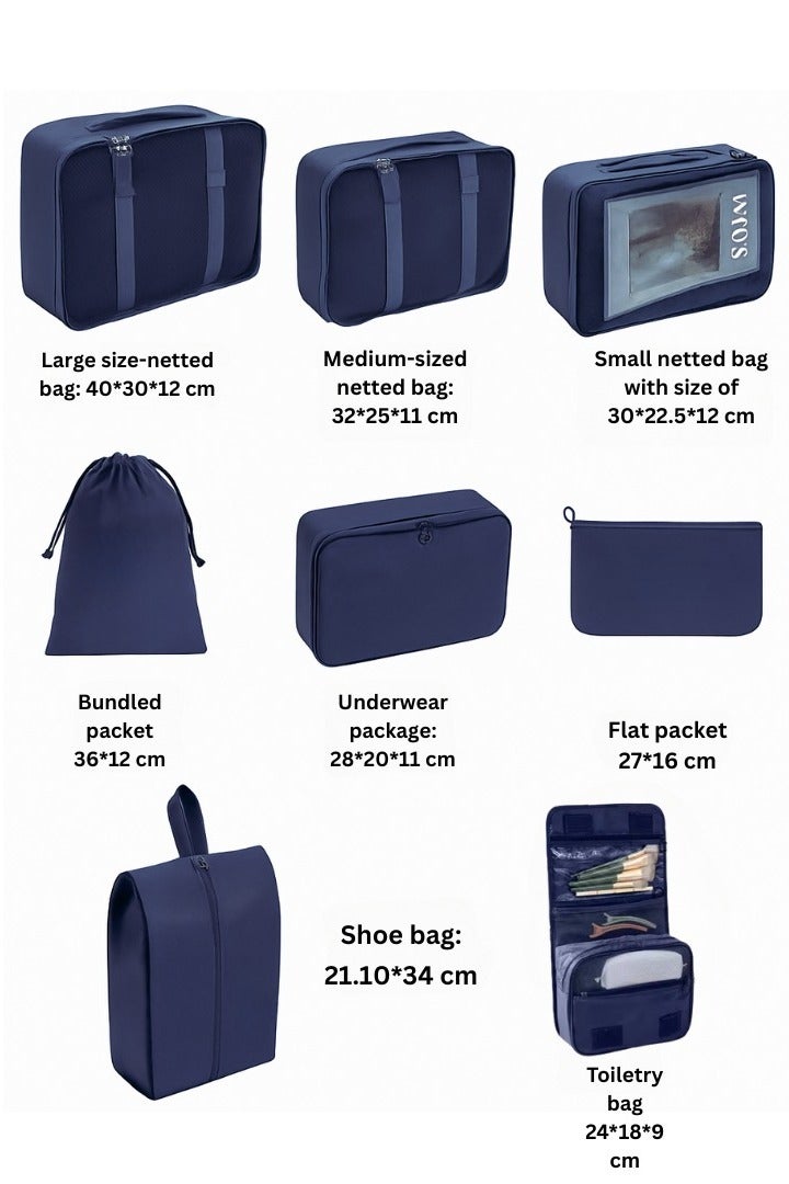 حقيبة تخزين سفر قابلة للطي - منظم محمول متعدد الأغراض للملابس والاستخدام المنزلي | تصميم مربع، خفيف الوزن وموفر للمساحة، مناسب للخزانة والتنظيف والأمتعة - Image 2